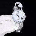 AliExpress Watch Heart-Shaped Steel Band Women Bangle Watch Christmas Present Watch Wholesale watch