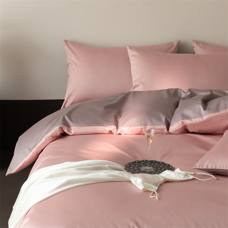 Water Cloud Light Blue Cotton 4-Piece Bedding Set - view 5