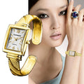 CANSNOW New Hot Sale Ladies Watch Versatile Gold Bangle Personality Fashionable Bracelet Quartz Watch Women