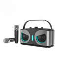 New Owl Bluetooth audio integrated microphone portable karaoke high-power wireless colorful karaoke Bluetooth speaker