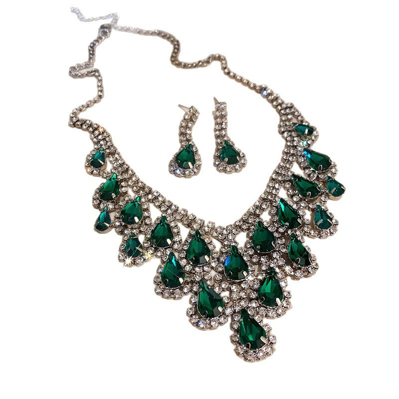 Vintage Rhinestone Floral Jewelry Set - view 5