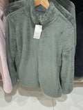 Women's Fall-Winter Wool Fleece Stand Collar Cardigan + Jacket 2026 - Milk White