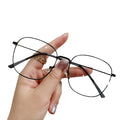 Square Frame Anti-Blue-Light Myopia Frame TikTok Bare Face Influencer Pick Fashionable Unisex Couples Bestseller Finish Item Prescription Sunglasses