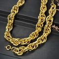 EU/US Import Thick Bracelet Personality Hip-Hop Breeze Gold Plated Handmade Bracelet Water No Fade Premium Plain Band Chain