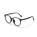 Beesfen New 8835TR Retro Round Glasses Frame Bare Face Versatile Influencer TR Black Frame Cinnabar Sun Glasses