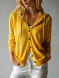 Women's Fall-Winter Fashion Long Sleeve Loose Cardigan 2026 | Layered Cardigan - White