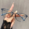 Anti-Blue-Light Reading Glasses Korean Style Shanghai Ultra-Light Cat-Eye Small-Frame Older Adults One Face-Slimming Frame Reading Glasses