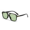 2024 New T Lettering Pair Bridge Sunglasses Square Fashionable Overseas Trendy Men Sunglasses Women Retro ins Sunglasses