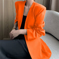 Women's Spring Korean Casual Blazer 2026 - Coffee