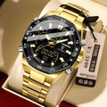 POEDAGAR Men Digital Watch Multifunction Chronograph Time Style Quartz Watch Waterproof Glow Live Export Bestseller Watch