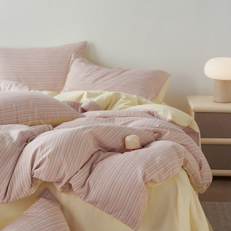 Spring Rose Double-Layer Baby Gauze Cotton 4-Piece Bedding Set - view 2