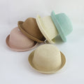 children's small curly brim straw hat korean version new cartoon animal shape hat baby men and women