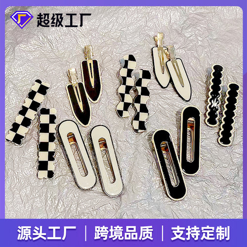 Premium Polish Light Acrylic Acetate Hair Clip Women Invisible Dispatch Card Side Fringe Baby Hair Duck Bill Edge Clip Hair Accessory Custom