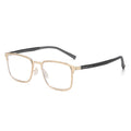 Light Feel Photochromic Prescription Glasses Formal Full-Frame Ultra-Light Prescription Sunglasses Men Square TR90 Temple Prescription Sunglasses