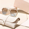 Pair Bridge Metal Sunglasses Western Fashionable Trendy New Unisex Personality Versatile Driving Sun-Proof Premium Sunglasses