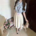 Summer Office Professional Chiffon Short Sleeve Shirt