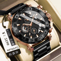 Swiss Brand Quartz Watch Waterproof Multifunction Glow Fashionable Mens Watch Live Export Bestseller Drop Ship