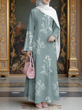 Women's Summer Office Long Sleeve Printed Set 2026 | 2 Piece Outfit Set - 3K6Y26M26EWC5V801
