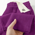 Summer Casual Fashion Linen Cotton Lightweight Loose Straight Leg Wide Leg Pants + Pants