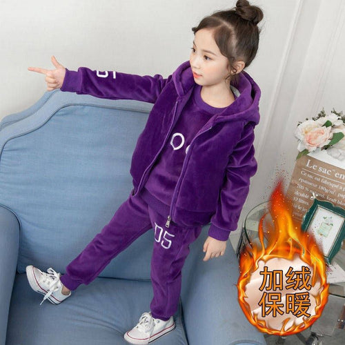 Girls' Winter 3-Piece Outfit Set
