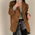 Women's Retro Elegant Blazer 2026 - Caramel