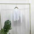 Spring Casual Fashion Pleated Loose Cardigan + Jacket + Top