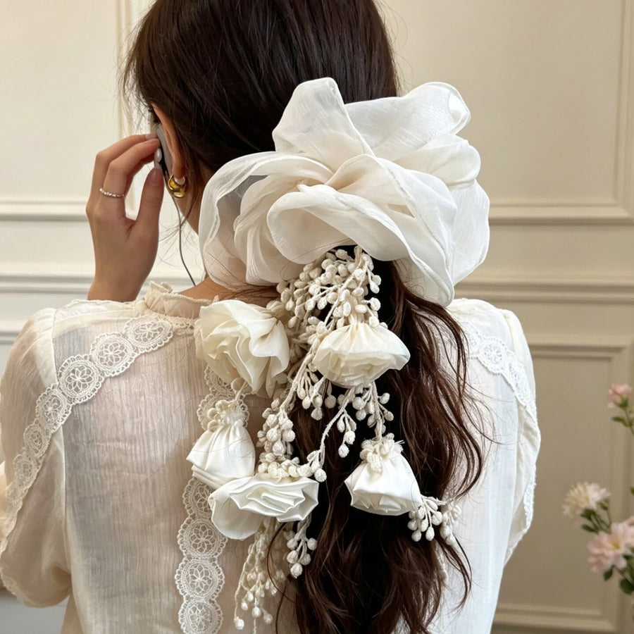 Vacation Tassel Scrunchie Hair Tie - view 3