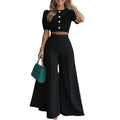 Spring Casual Fashion Pants + Top 2-Piece Set