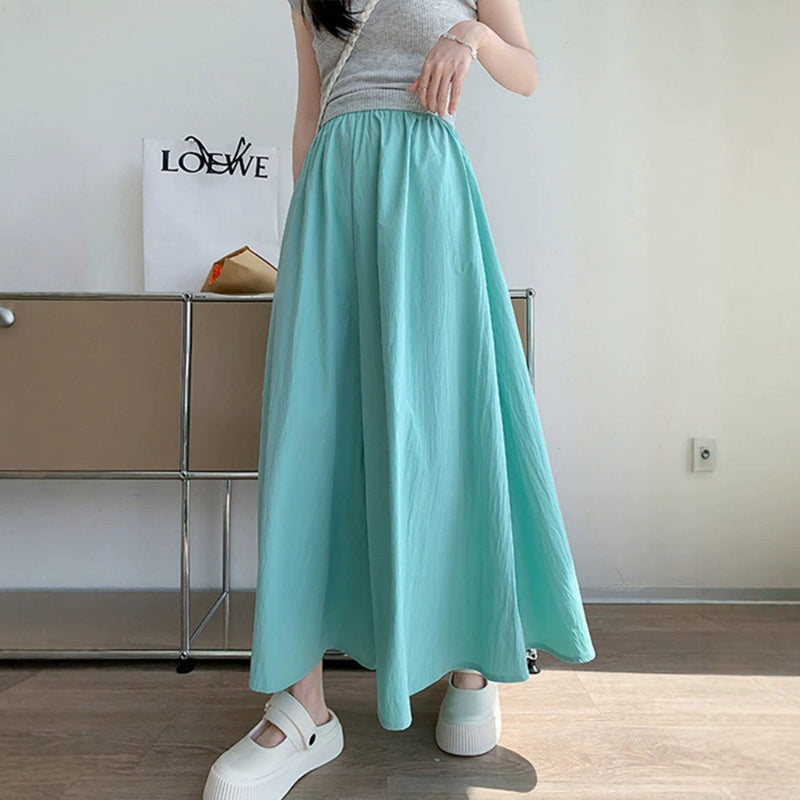 Summer Casual Versatile Lightweight Loose Wide Leg Pants + Skirt Pants