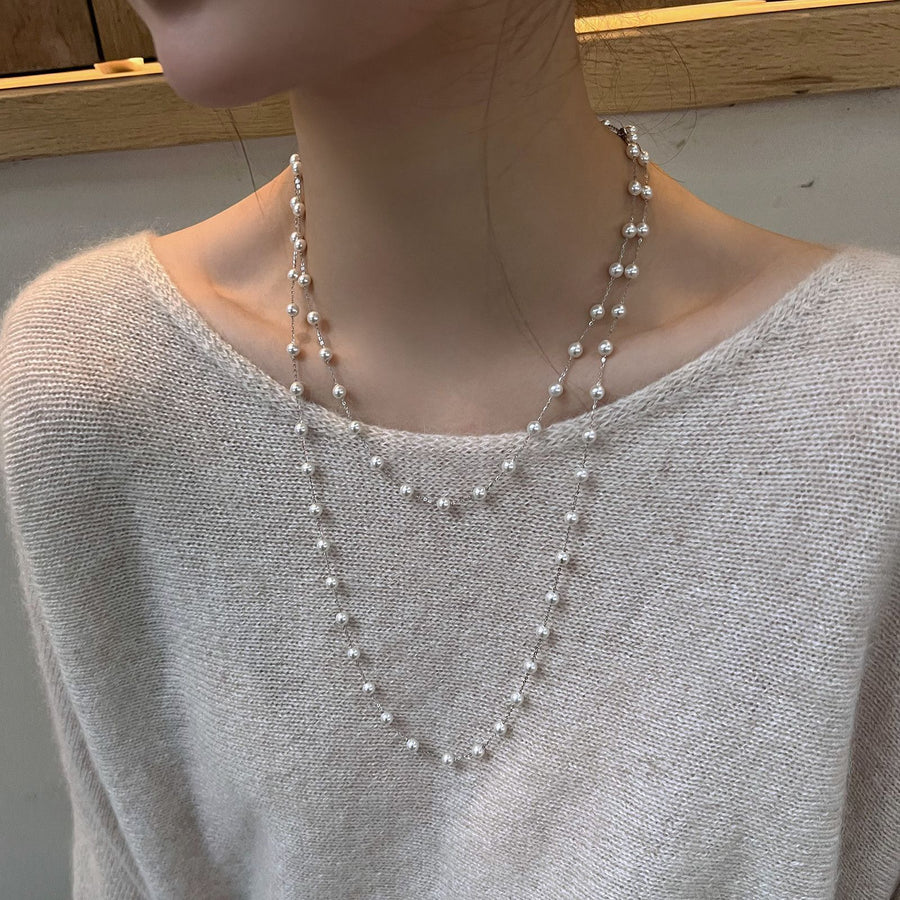 French Irregular Pearl Pendant Necklace - view 11