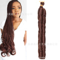 wig french long curly hair loose wave crochet hair single tube large curl spiral curl 24inch