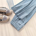 Spring-Summer Korean Casual Tencel High Waist Drapey Lightweight Wide Leg Pants