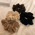 Retro Simple Velvet Large Cord Hair Tie Hair Tie Girls 5 Year New Elastic Band Women Tie Head Hair String Elegant Leather Set