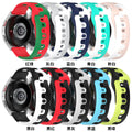 For Samsung Huawei watch Two-Tone Silicone 20mm / 22mm Sports Silicone Band