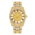 PINTIME / Item Time TikTok Hot Sale Mens Watch Rhinestone Full Diamond Shell Dial Waterproof Glow Quartz Watch