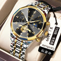 Swiss Brand Trendy Multifunction Mens Watch Waterproof Glow Quartz Watch Live Export Bestseller Drop Ship