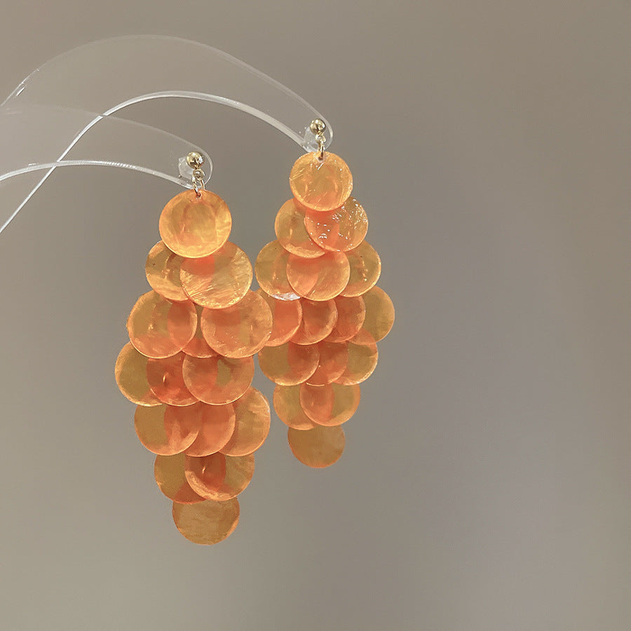 Shell Tassel Drop Earrings - view 11