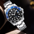 Item Time Mens Watch Overseas Dual Timezone GMT Watch Men Steel Band Formal Mens Watch Niche Premium Waterproof Watch
