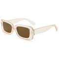 Overseas Small Square Frame Simple Sunglasses Western Unisex Sunshade Glasses Wholesale Trendy Fashionable Street Snap Sunglasses