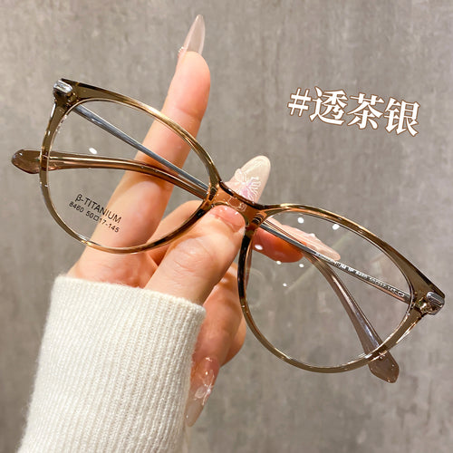 Retro Cat-Eye Tortoise Shell Glasses X8460W Bare Face Slender Prescription Sunglasses Frame Women With Rx Frame Wholesale