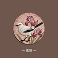 仿编织印花隔热杯垫餐垫圆形新中式防烫防滑家用餐桌垫子创意茶垫