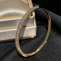Cross-Border Hit New Starry Sky Bangle Light Luxury Fashionable Cubic Zirconia Row Crystal Hand Jewelry Item Niche Design Bracelet Wholesale