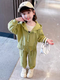 Girls' Long Sleeve Hoodie 2-Piece Set