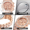 PINTIME / Item Time Export Cross-Border Bestseller Full Diamond Multifunction 3 Eye Fashionable Rhinestone Watch Dropship OK
