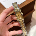 新款宝格家经典手链式女表方形小方糖奢华金色小众高颜值手表外贸