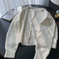 Women's Fall Petite Wool Loose Knit Top + Sweater + Cardigan + Jacket 2026 - Yellow