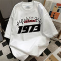 2025 summer youth men's short-sleeved t-shirt trendy casual fashion half-sleeved tops bottoming shir