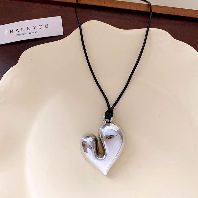 Wax Cord Openwork Flower Adjustable Necklace - view 12