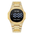 Item Time New Full Diamond Men Digital Watch Light Luxury Minimalist Men Watch Niche Premium Waterproof Watch Men