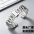 Custom Third Gen Use Master 5 Bead Band Stainless Solid Heart Unisex Precision Steel 22mm Metal Smart Watch Chain